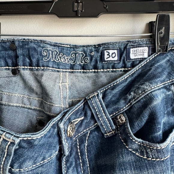 Miss Me Western Glam Boho Bling Signature Ankle Denim Skinny size 30 - Picture 4 of 4